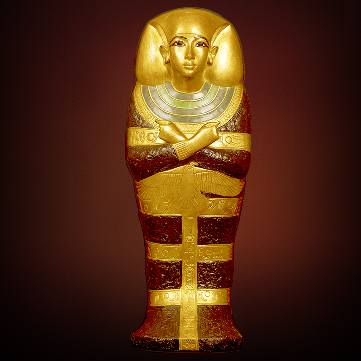 MINIATURE COFFIN AND MINIATURE COFFIN LID