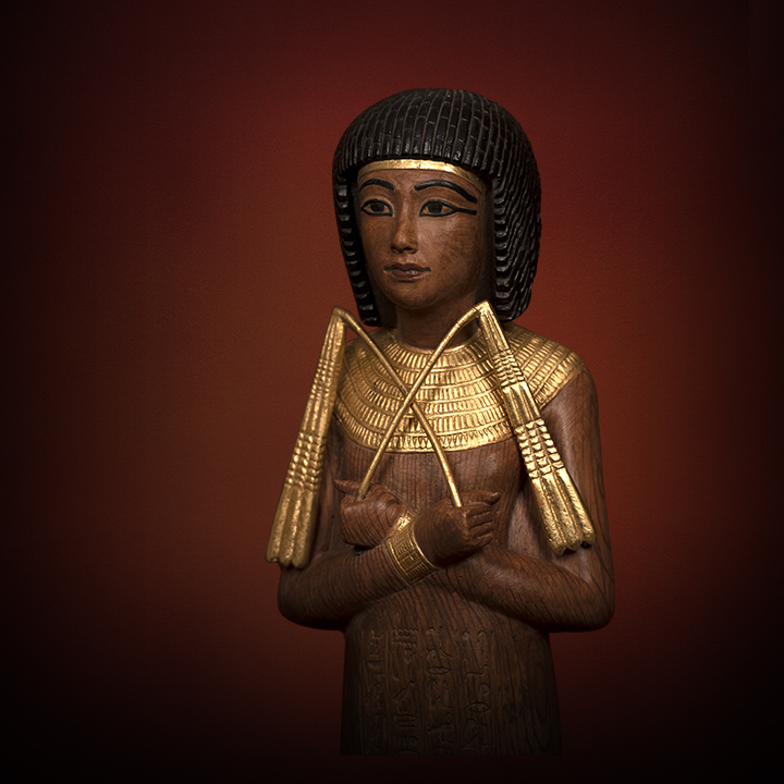 SHABTI WITH TWO FLAILS