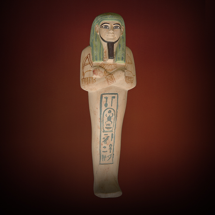 SHABTI WITH GREEN WIG