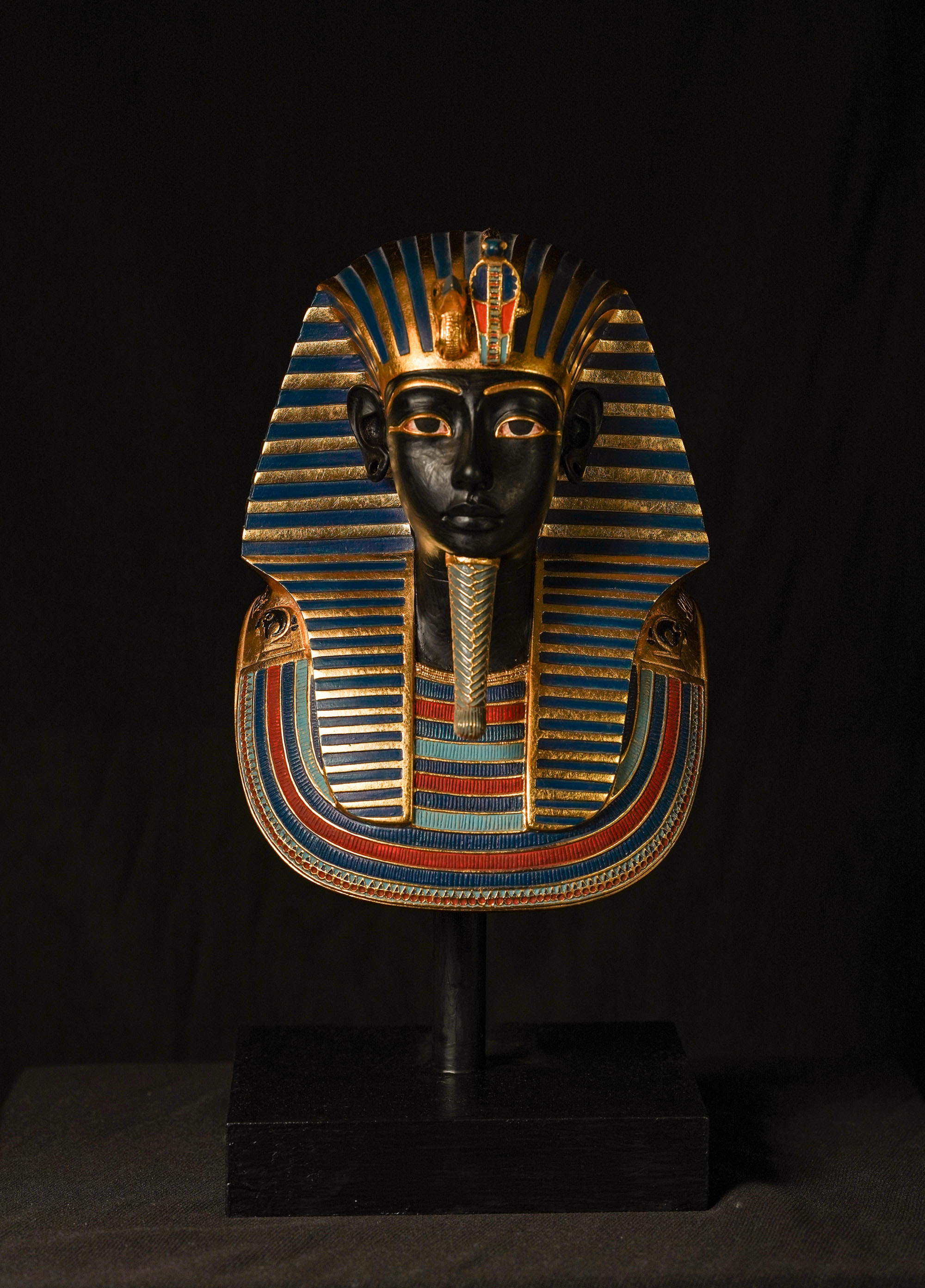 Egyptian King Tutankhamun Mask, 40 cm in Height, Museum replica for King Tutankhamun's Mask, Replica Mask for King Tutankhamun for sale.